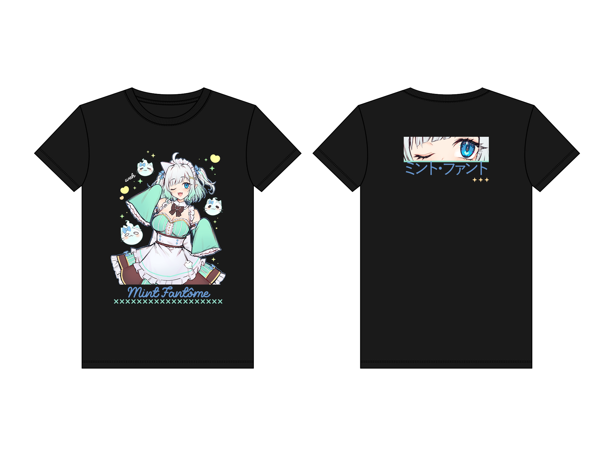 mint-fantome-vtuber-graphic-t-shirt-apparel-merch-concon