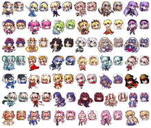 Load image into Gallery viewer, FATE/GRAND ORDER DOUBLE SIDED CHIBI ACRYLIC CHARMS