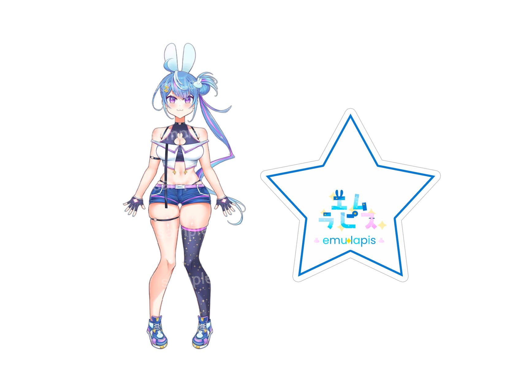 Emu Lapis 1.0 Acrylic Standee - Lapis Merch, VTuber merch by concon