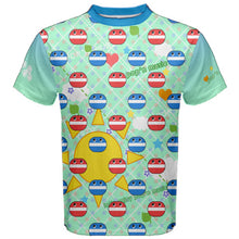 Load image into Gallery viewer, Pop&#39;n Music Blue Cotton Men&#39;s Cotton Tee