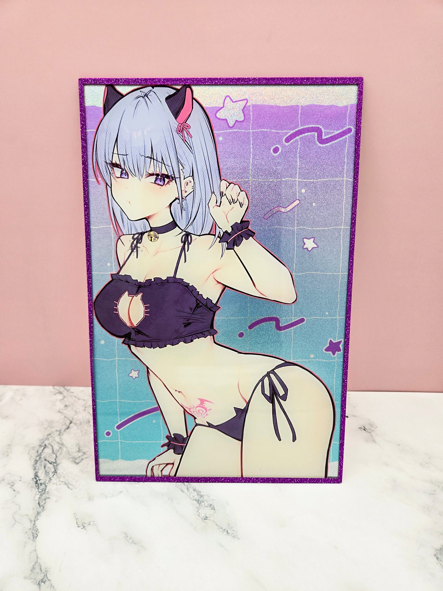 Emu Catgirl Shiny Glitter Shikishi Board