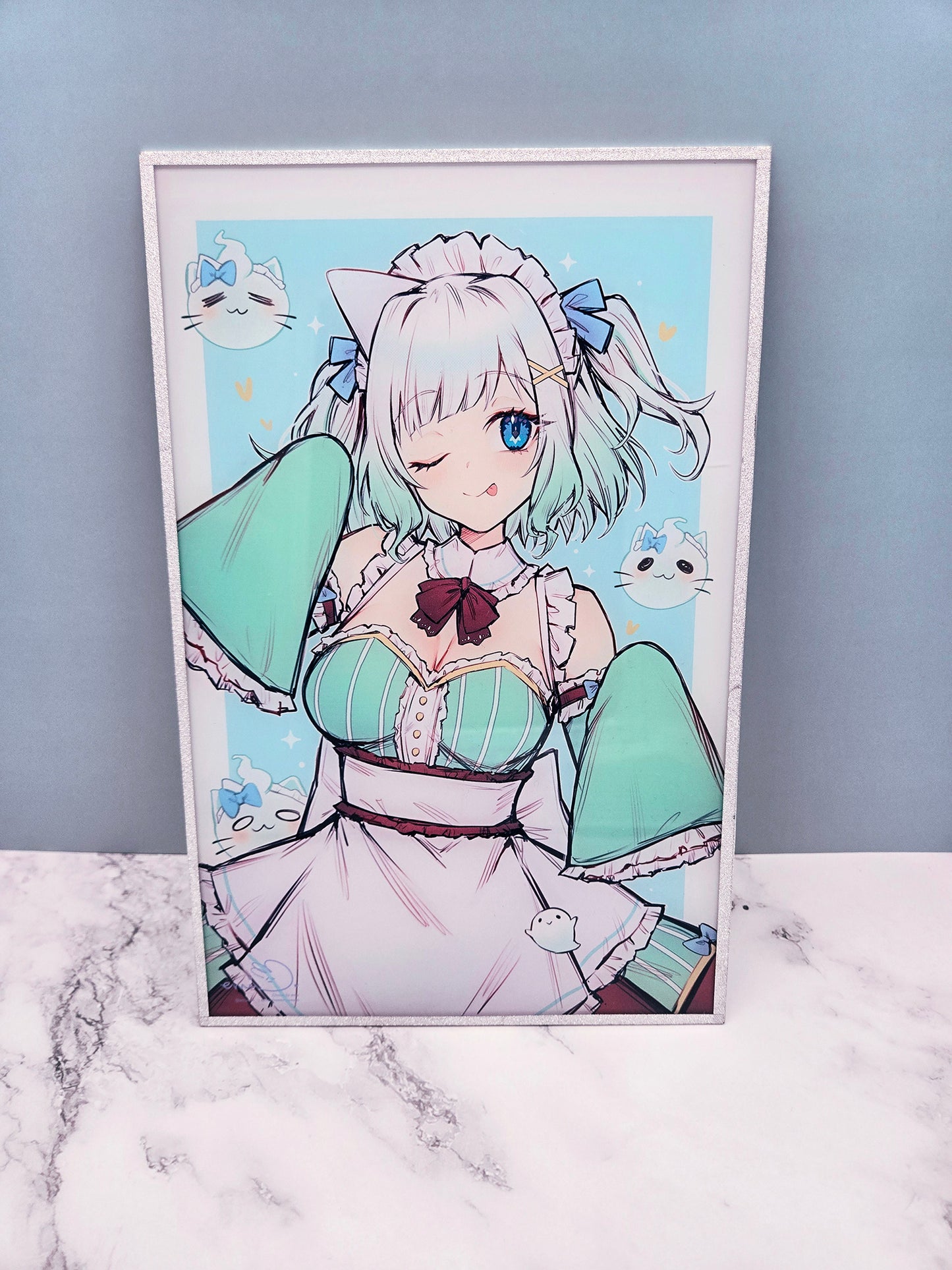 Mint Fantome Shiny Glitter Shikishi Board