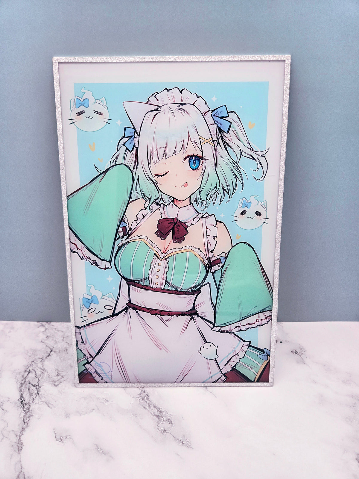 Mint Fantome Shiny Glitter Shikishi Board