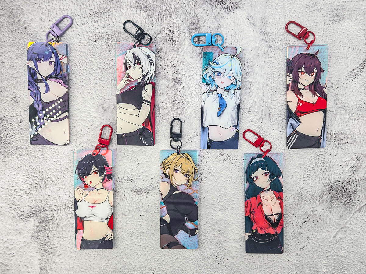 Hoyoverse Genshin ZZZ Double Sided Rectangle Rainbow Charm