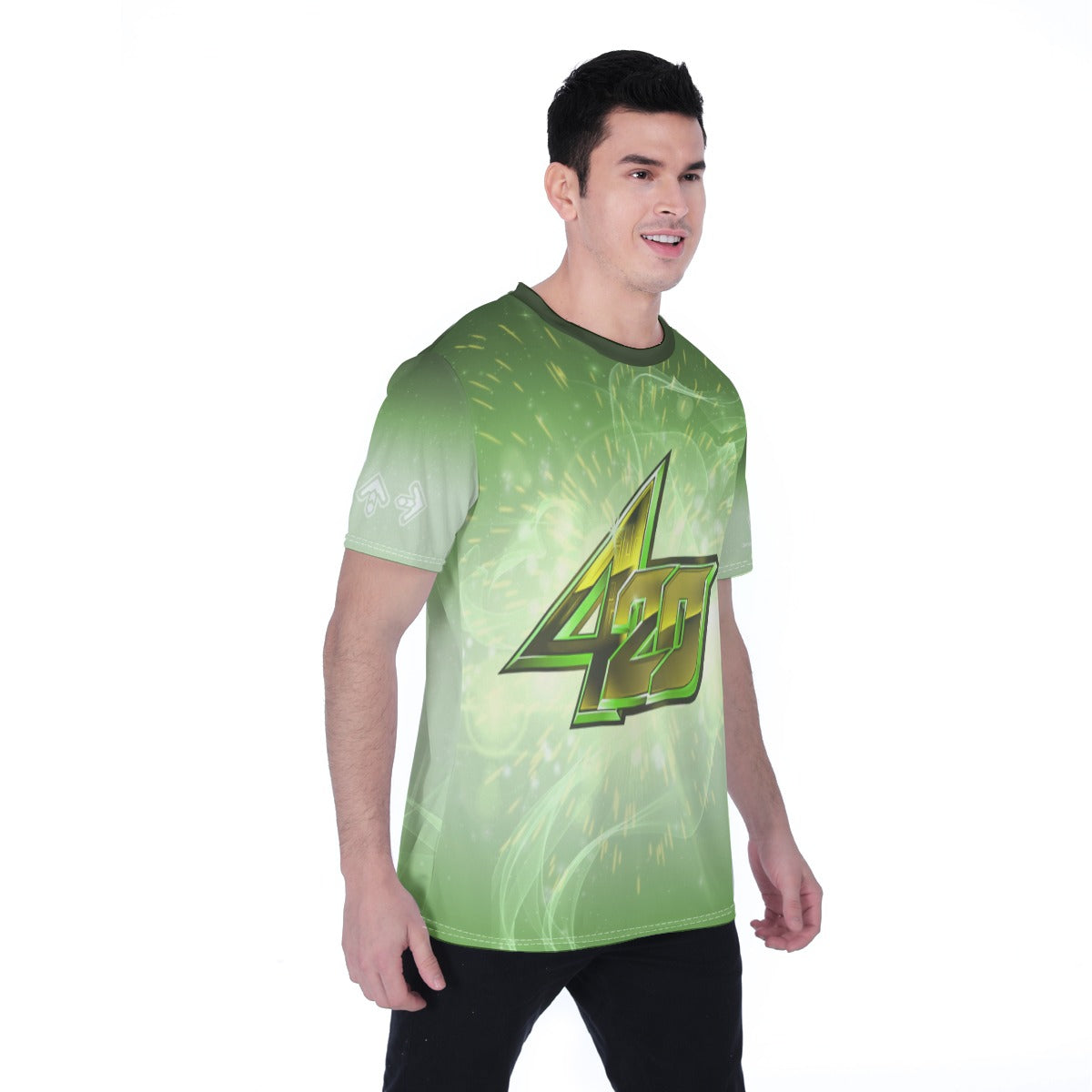 DDR 420 Green Shirt - worn view