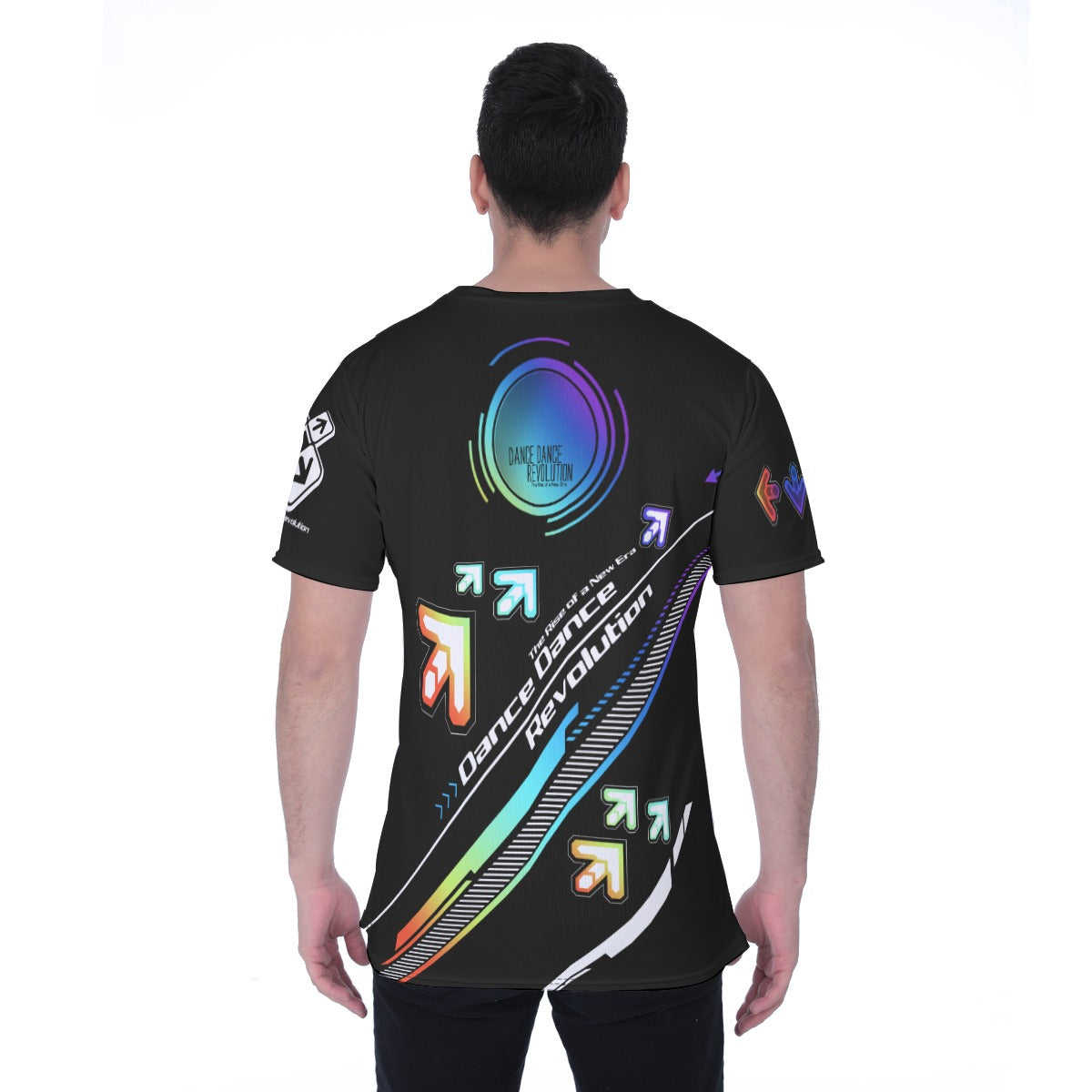 DDR Vivid Arrows Dark Shirt - detail view