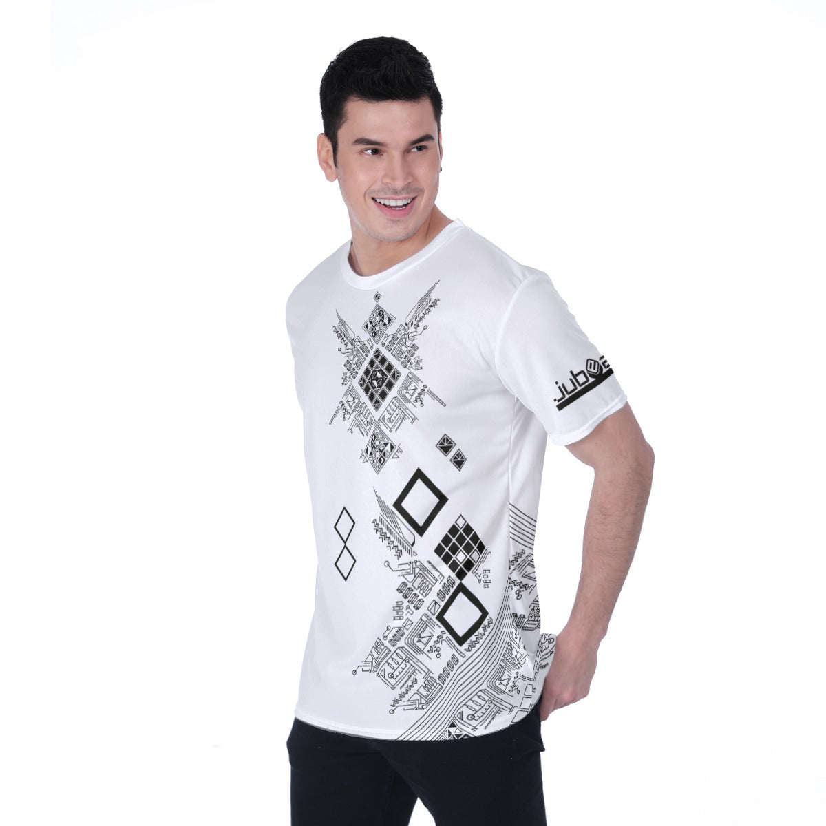 jubeat Graphic White Shirt - worn view