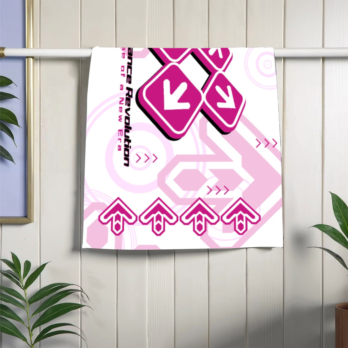 DDR Pink Hand Towel - DDR, Rhythm Games, Towels merch by concon