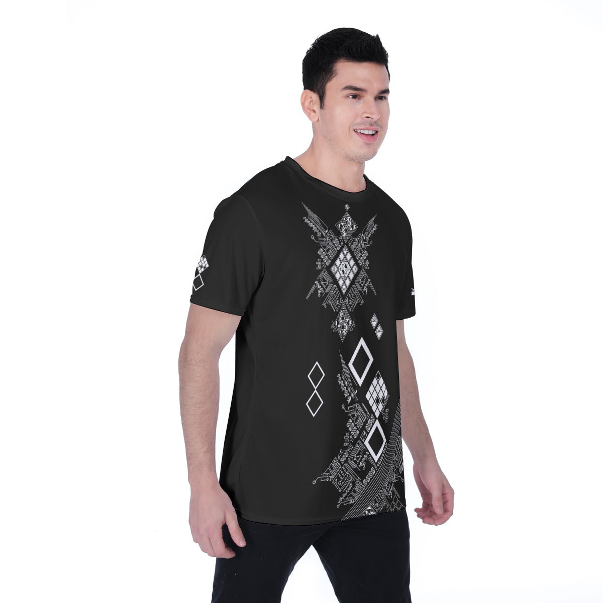 jubeat Graphic Dark Shirt - worn view