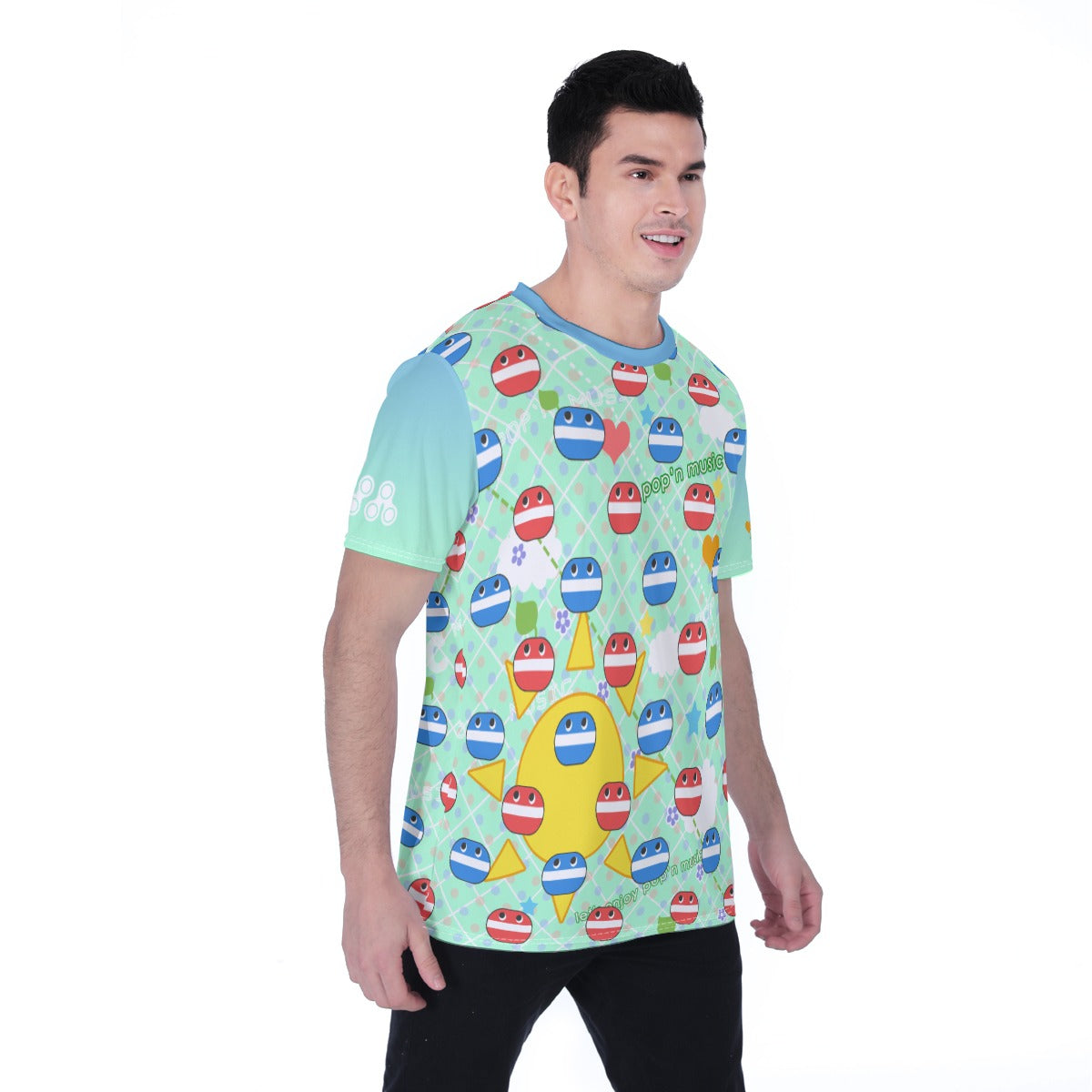 pop'n Music Blue Shirt - worn view