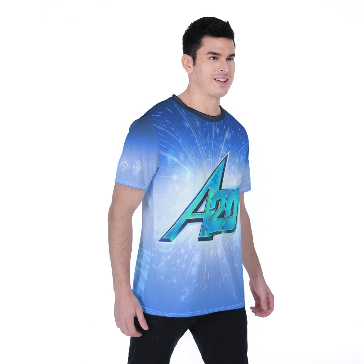 DDR A20 Blue Shirt - worn view