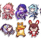 Genshin Impact Die-Cut Mini Stickers - Genshin Impact, Mini Sticker, video games merch by concon