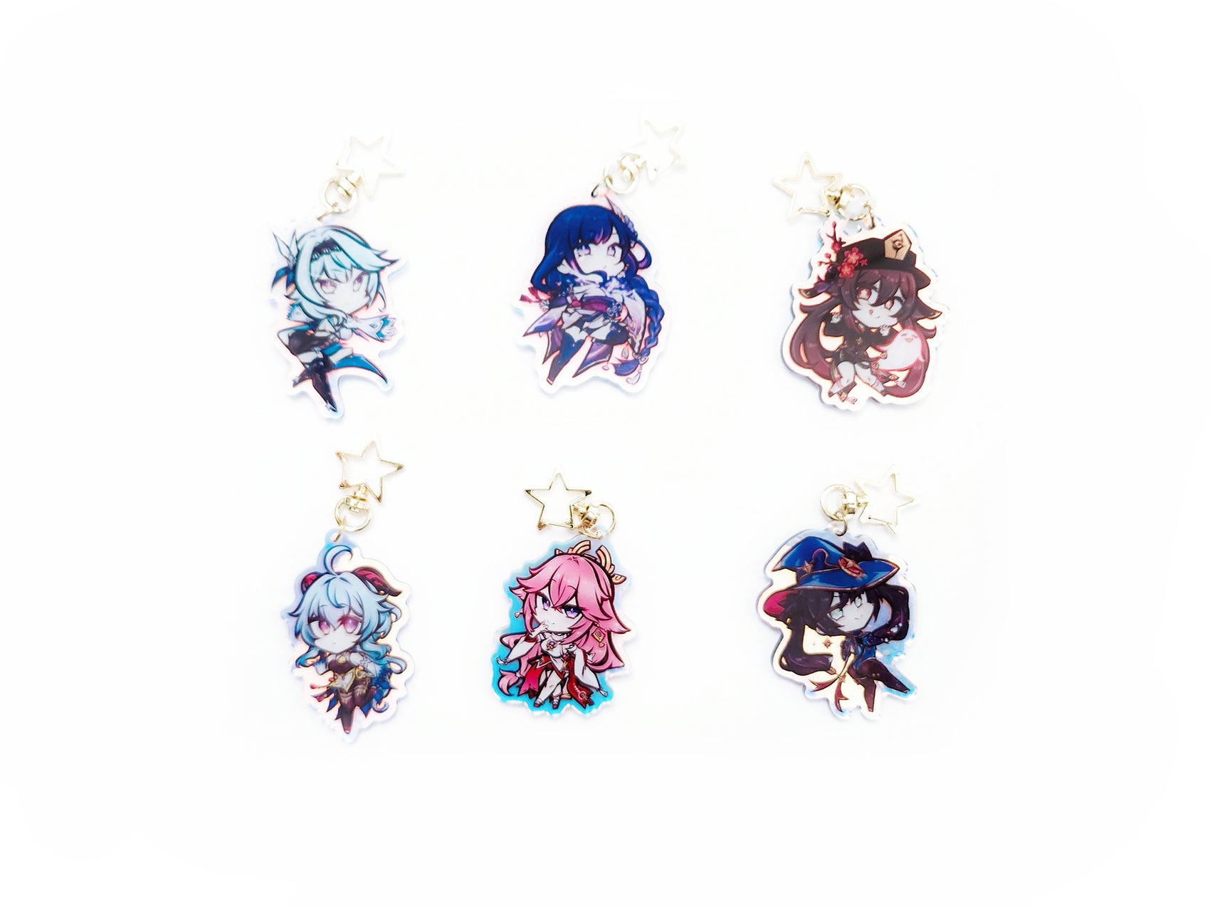 Genshin Impact Double Sided Chibi Acrylic Charms