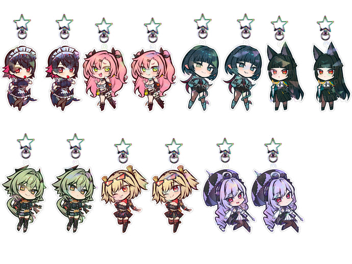 ZENLESS ZONE ZERO DOUBLE SIDED CHIBI ACRYLIC CHARMS