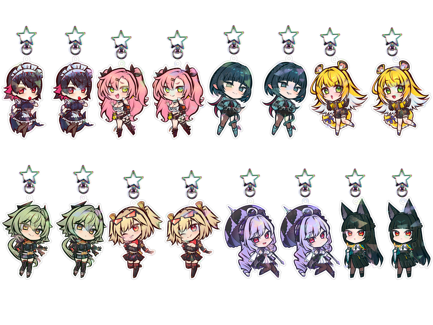 Zenless Zone Zero Double Sided Chibi Acrylic Charms - Charms, video games, ZZZ merch by concon