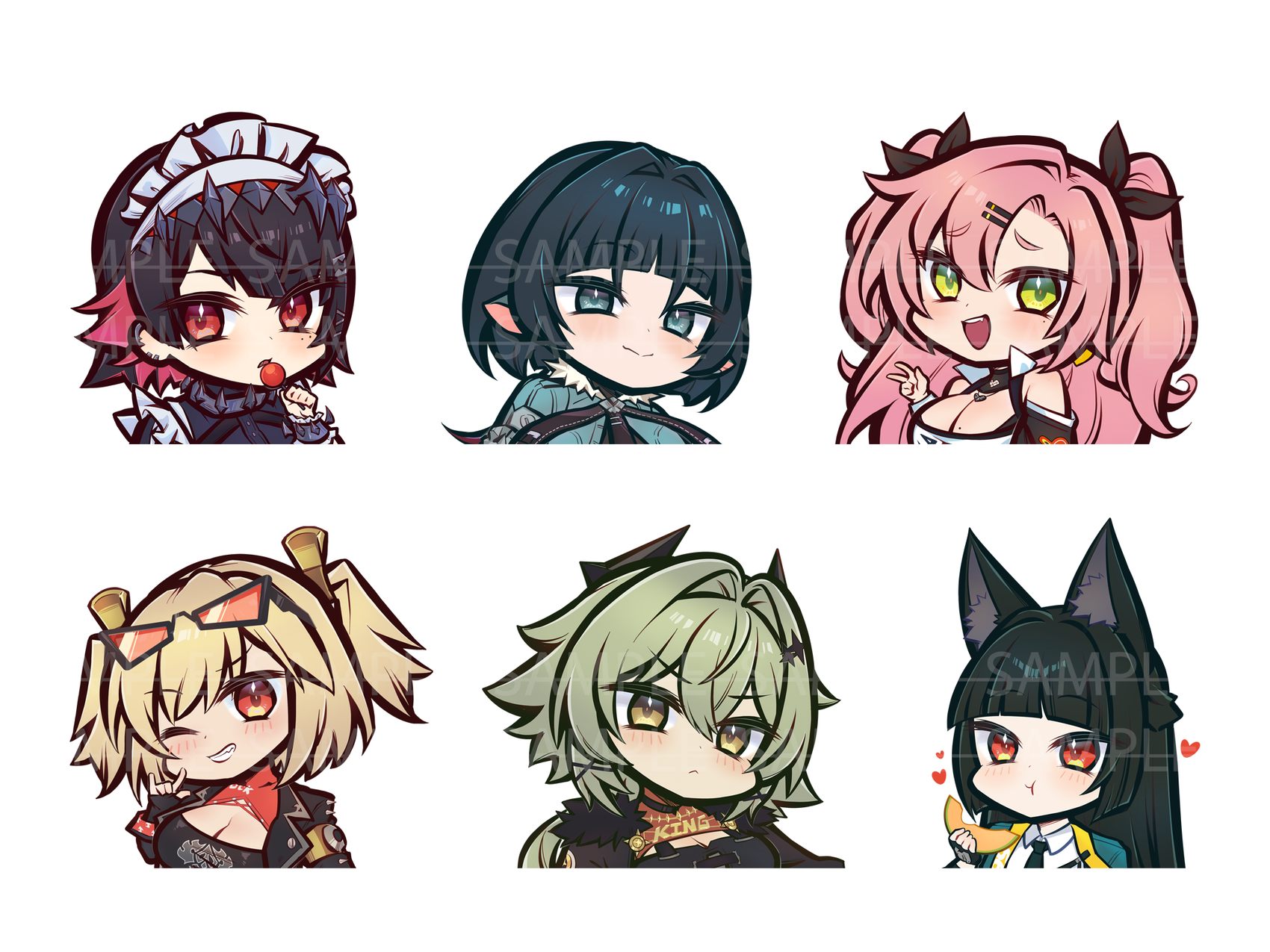 ZENLESS ZONE ZERO CHIBI DIE-CUT STICKER DECALS