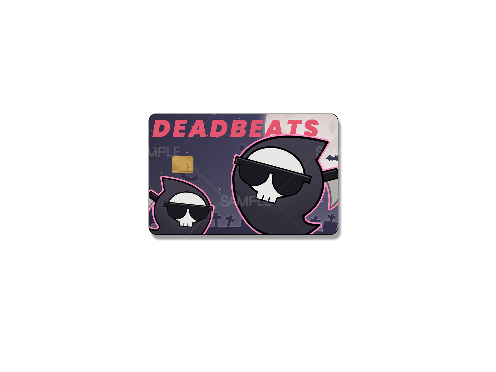 Mori Calliope Deadbeats VTuber Credit Card Skin - Card Skin, Hololive, Indie merch by concon