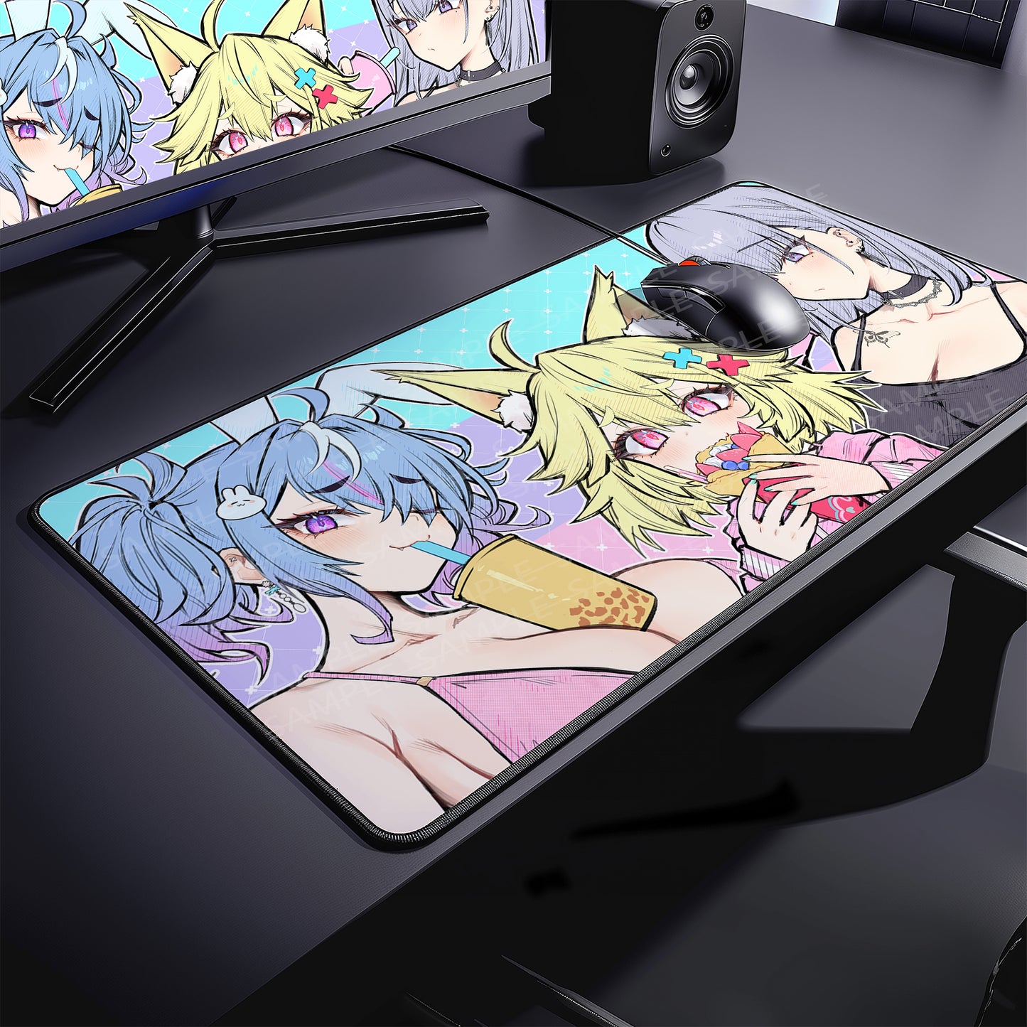 Concon Original Mousepad Desk Mat - concon merch, Deskmat, Emu Merch merch by concon