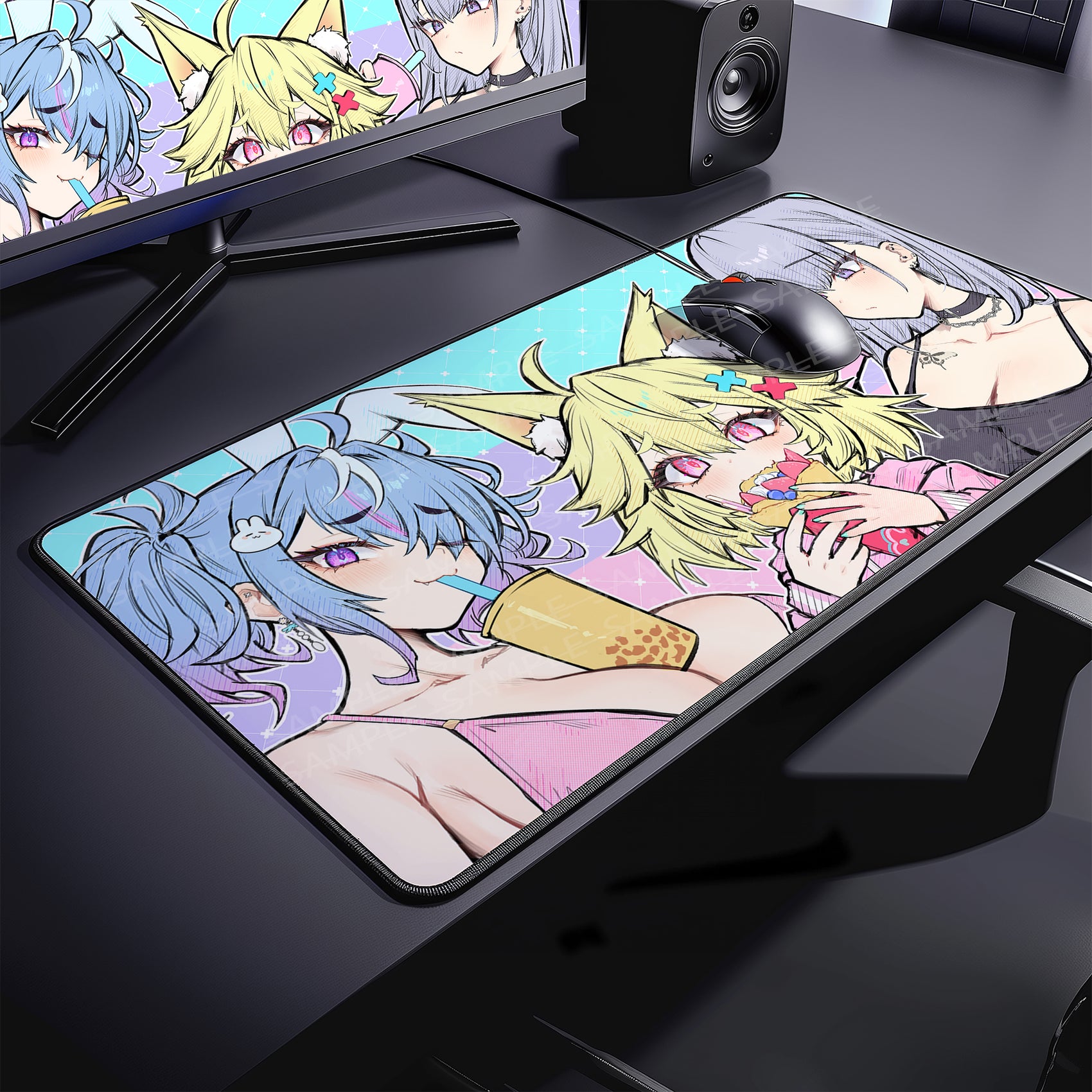Concon Original Mousepad Desk Mat - concon merch, Deskmat, Emu Merch merch by concon