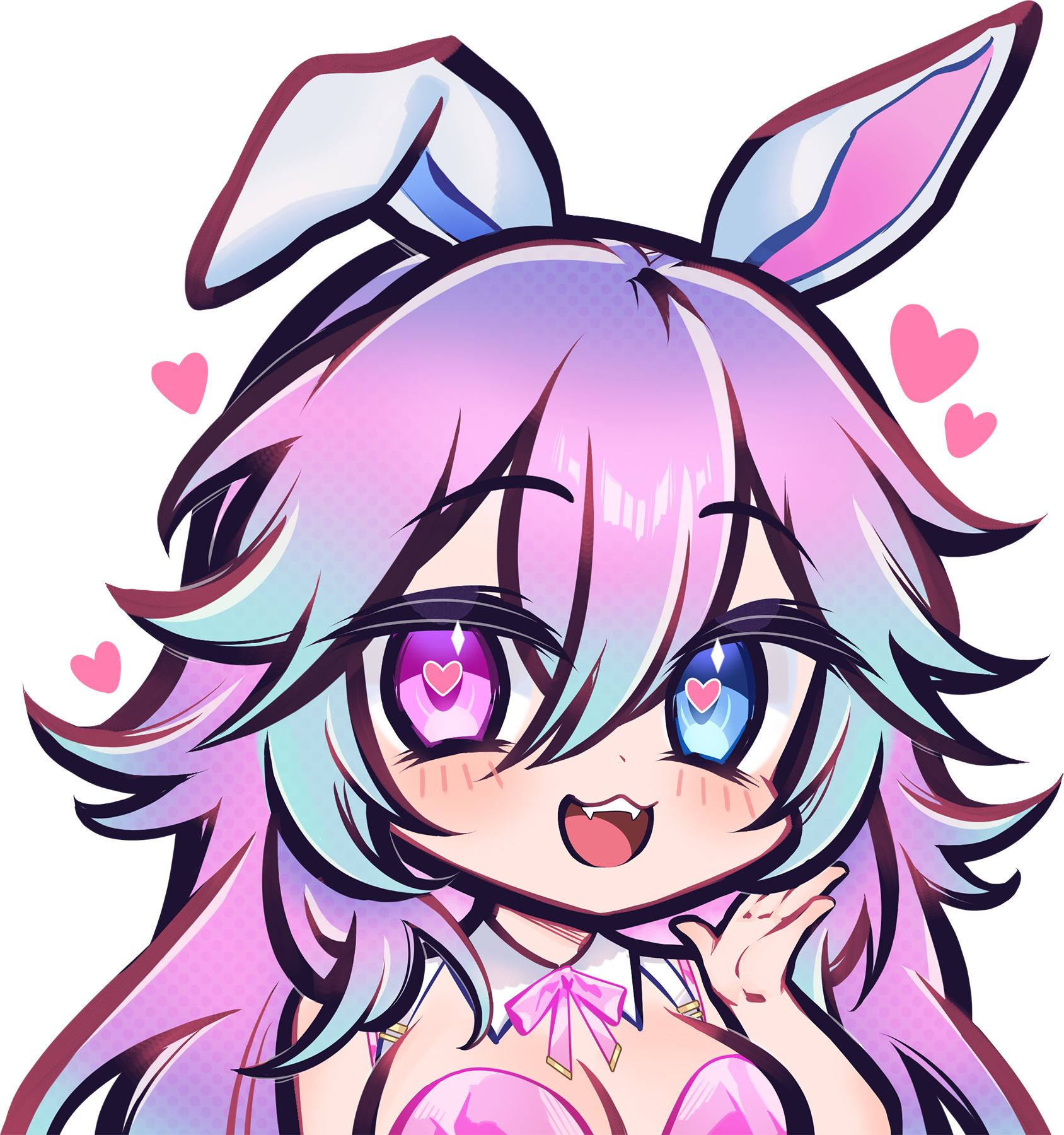 CottontailVA Chibi Die-Cut Sticker Decal - VTuber, sticker merch by concon