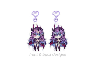 COTTONTAILVA DOUBLE SIDED CHIBI ACRYLIC CHARM