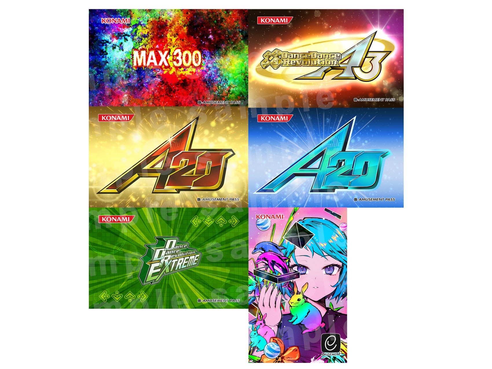 DDR EA Game Card Stickers