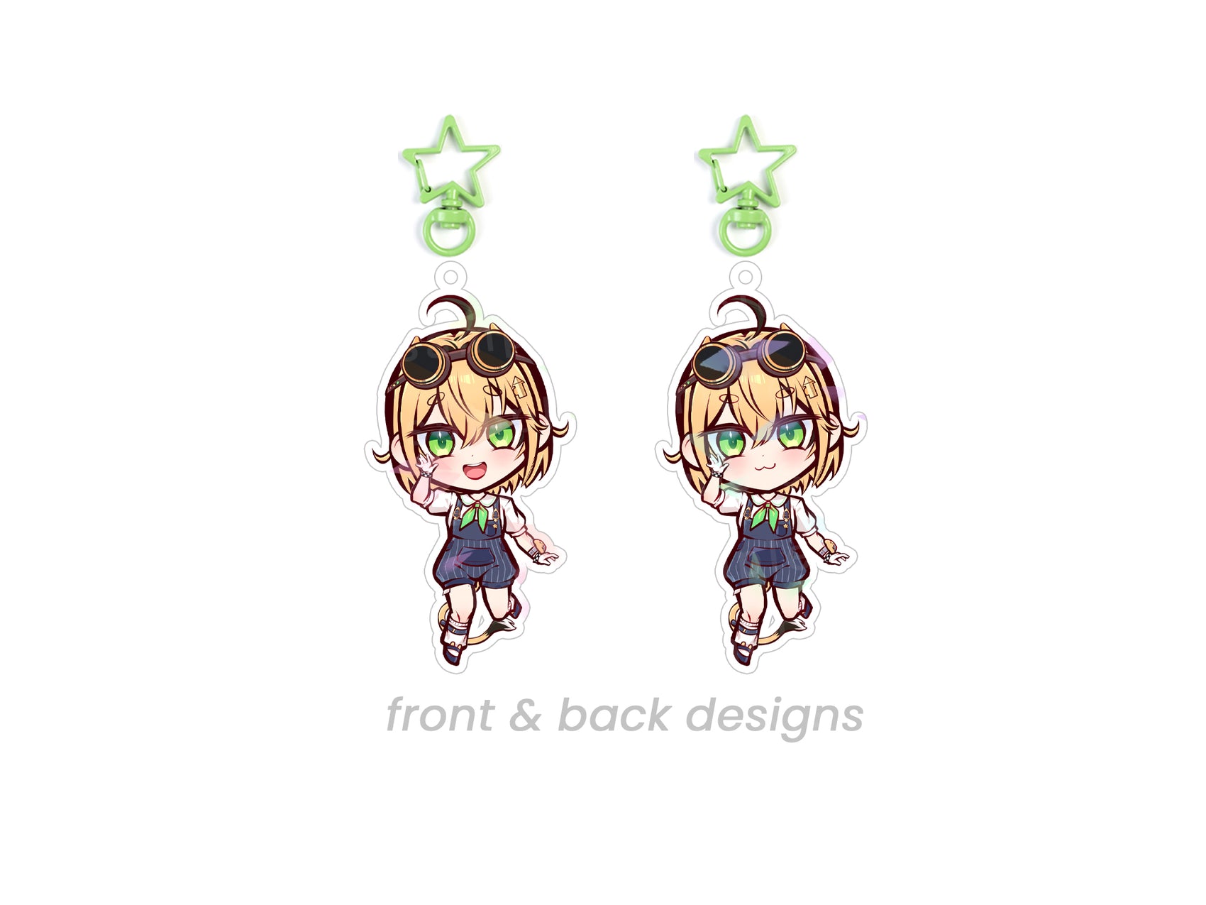 Dooby VTuber Double Sided Chibi Acrylic Charm