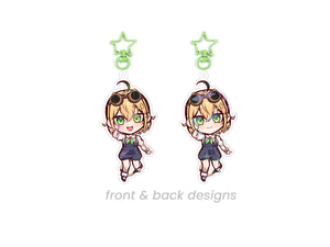DOOBY VTUBER DOUBLE SIDED CHIBI ACRYLIC CHARM