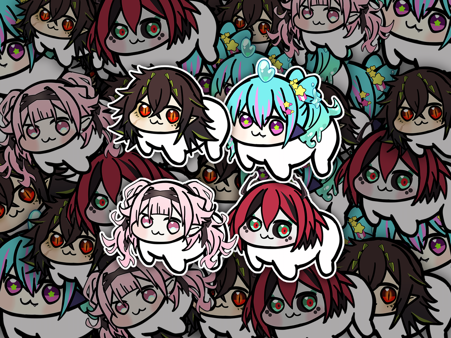 BEASTIEZ Kairyu PiaPi Tori Beribug Doro Mini Sticker