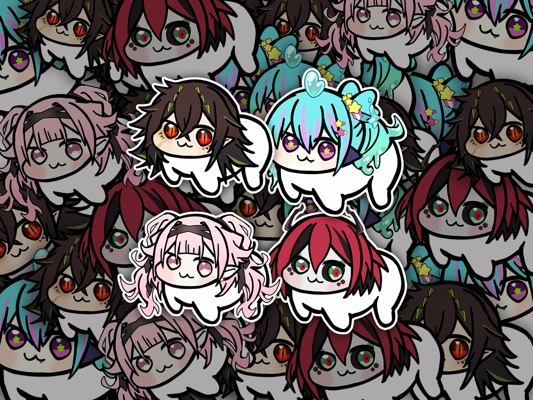 BEASTIEZ Kairyu PiaPi Tori Beribug Doro Mini Sticker