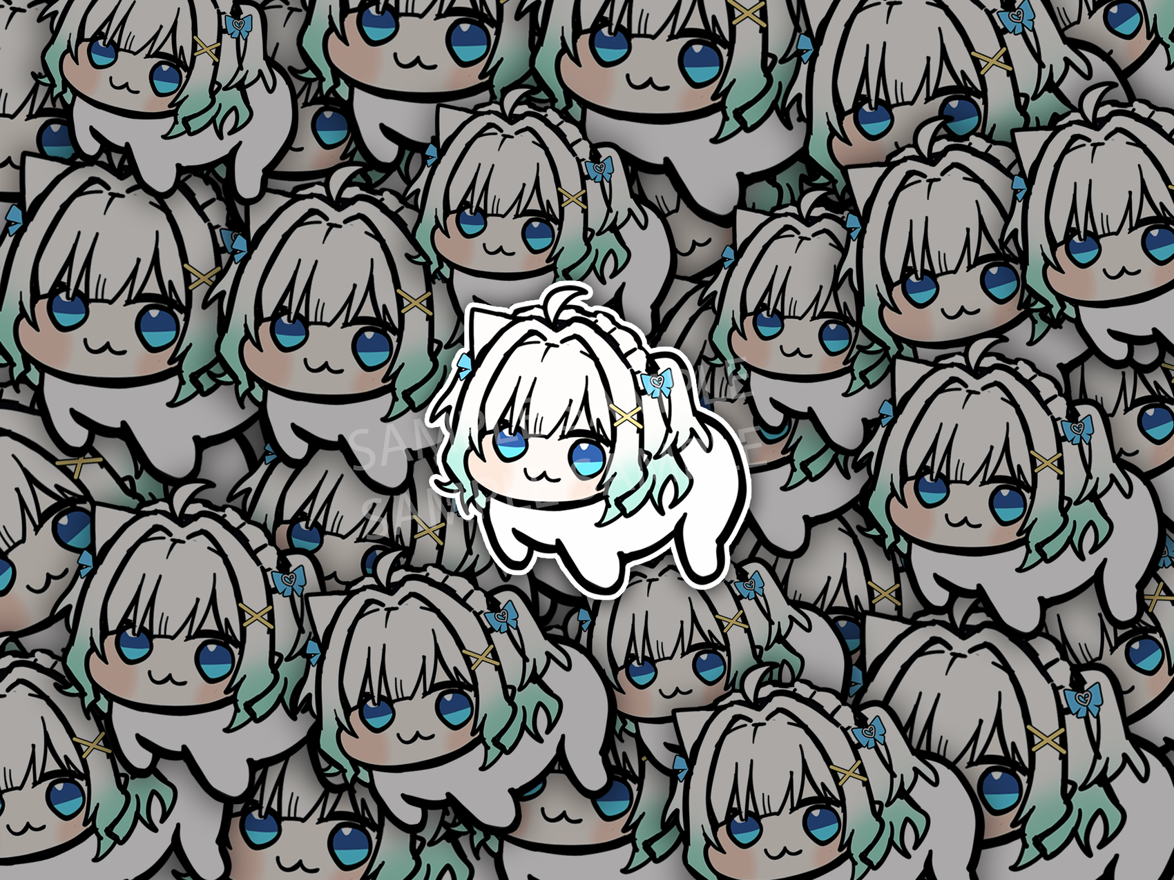 Mint Fantome Doro Mini Sticker