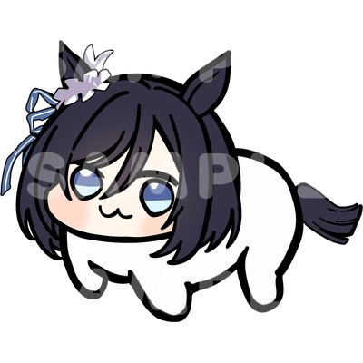 Uma Musume Doro Mini Sticker - Eishin Flash character sticker by concon