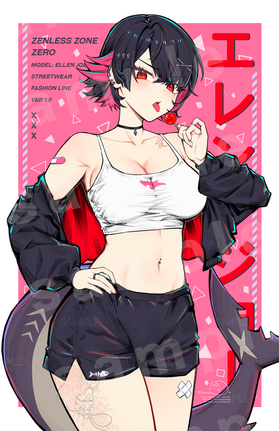 Zenless Zone Zero Ellen Joe Streetwear Poster Print - video games, ZZZ merch by concon