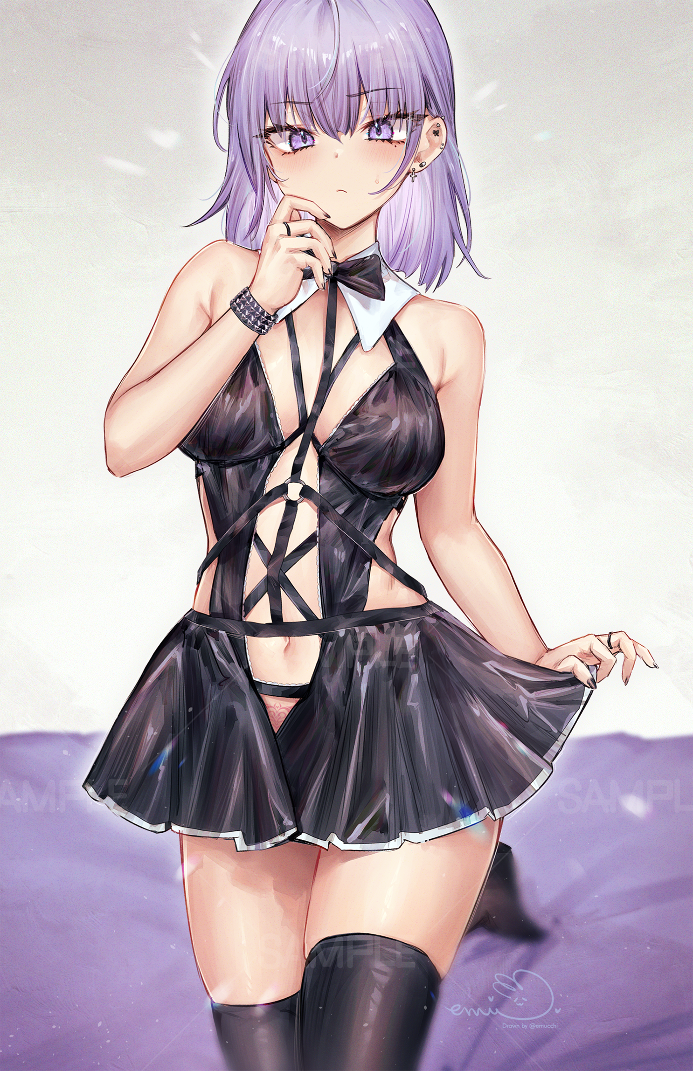 Emu Black Dress Poster Print - Emu Merch, VTuber merch by concon