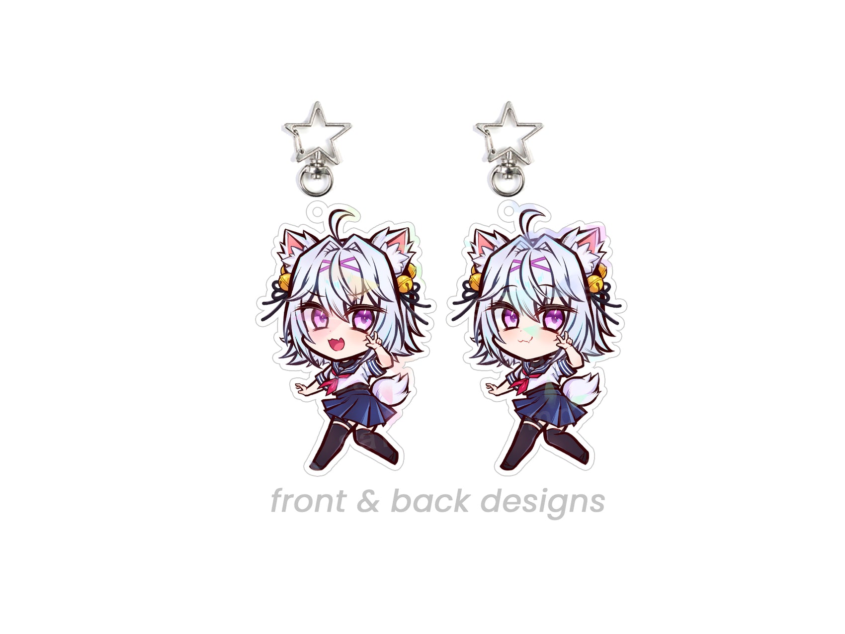 Filian VTuber Double Sided Chibi Acrylic Charm