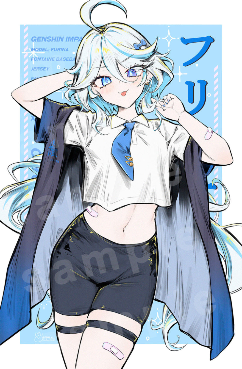 Genshin Impact Furina Streetwear Poster Print - Genshin Impact, video games merch by concon