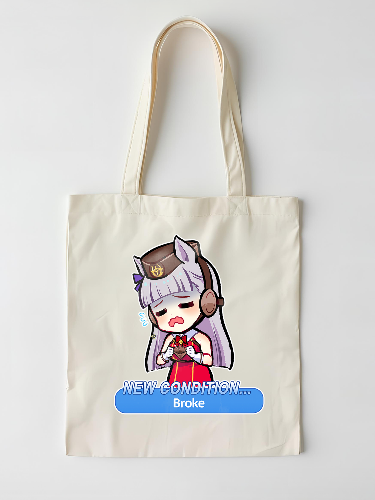 Uma Musume Gold Ship Canvas Tote Bag - detail view