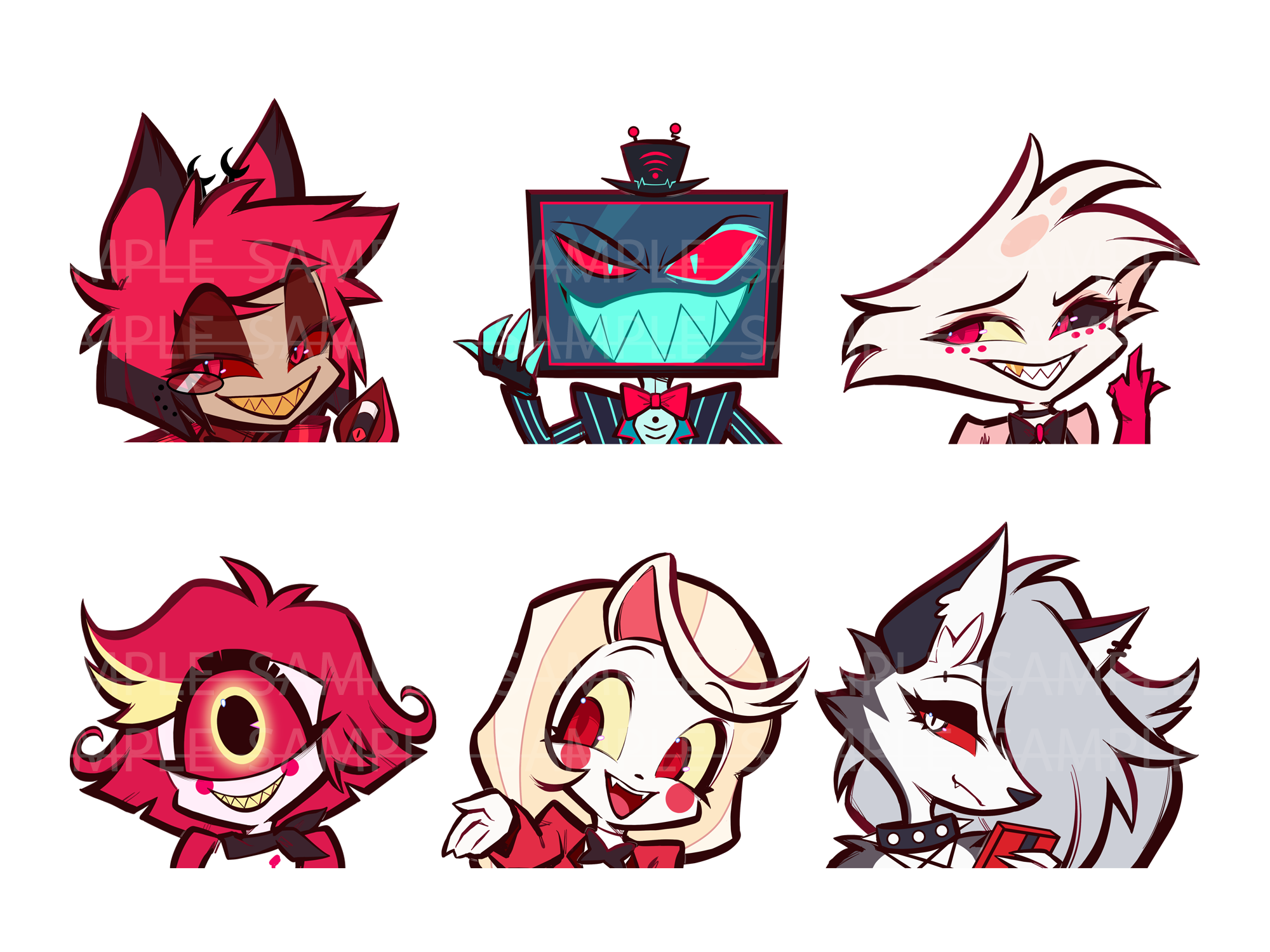 HAZBIN HOTEL DIE-CUT STICKER DECALS – concon