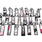 Hentai Doujin Tag Double Sided Patch Keychain - Charms, Emu Merch, Hentai merch by concon