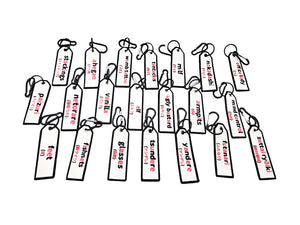 HENTAI DOUJIN TAG DOUBLE SIDED PATCH KEYCHAIN