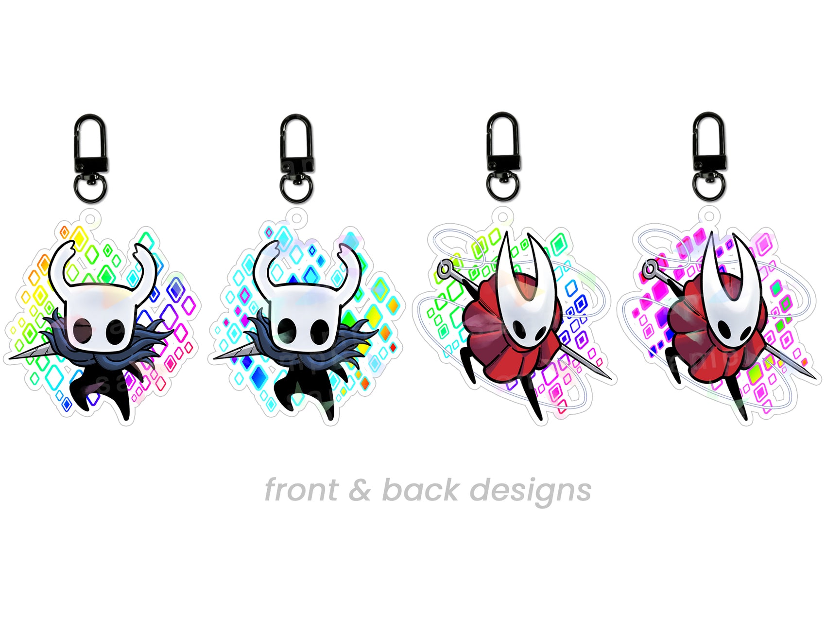 HOLLOW KNIGHT & HORNET CHIBI CHARMS