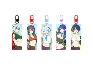 HOYOVERSE GENSHIN ZZZ DOUBLE SIDED RECTANGLE RAINBOW CHARM