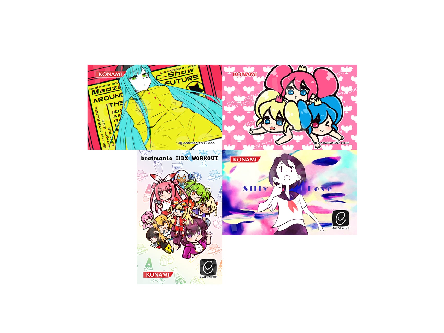 IIDX EA Game Card Stickers