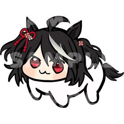 Uma Musume Doro Mini Sticker - Kitasan Black character sticker by concon