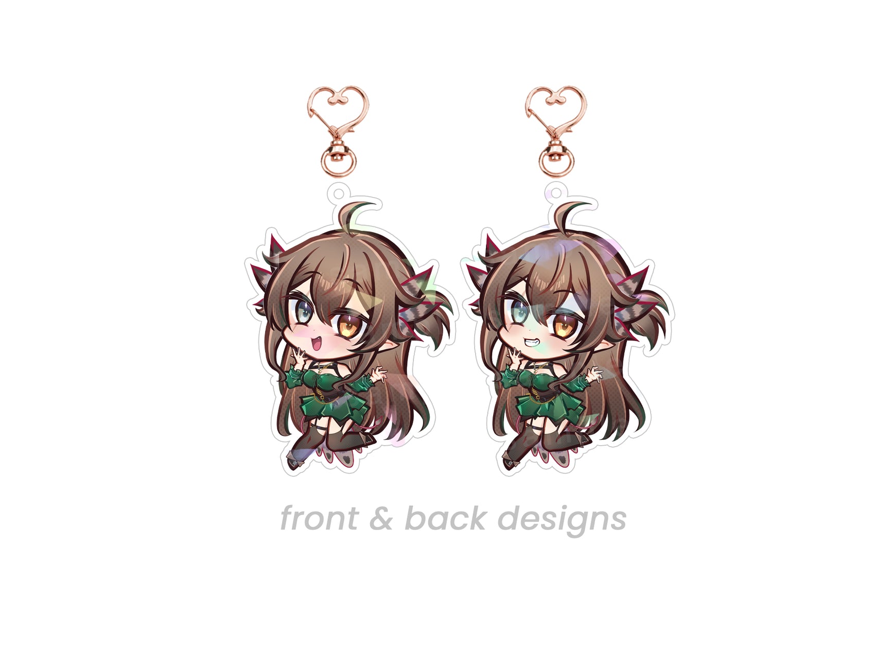 Kumi Double Sided Chibi Acrylic Charm