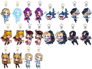 HERO MARVEL RIVALS DOUBLE SIDED CHIBI ACRYLIC CHARMS