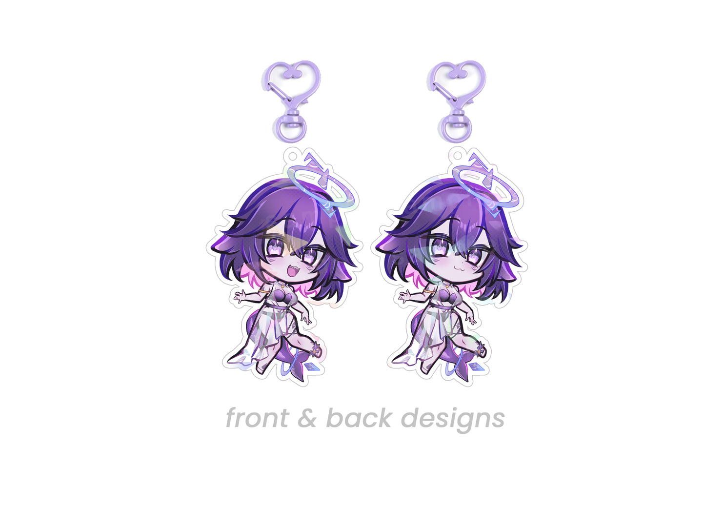 Megaladon Double Sided Chibi Acrylic Charm