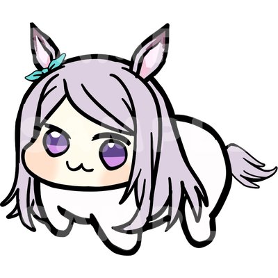 Uma Musume Doro Mini Sticker - Mejiro McQueen character sticker by concon