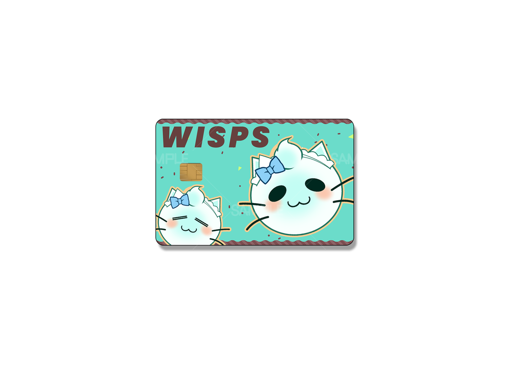 MINT FANTOME WISPS VTUBER CREDIT CARD SKIN