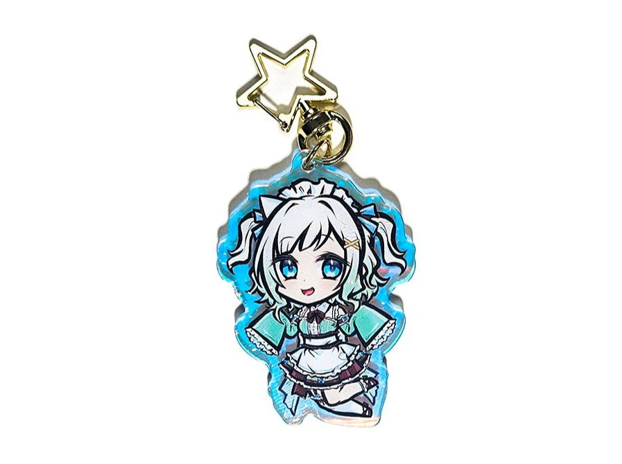 Mint VTuber Double Sided Chibi Acrylic Charm